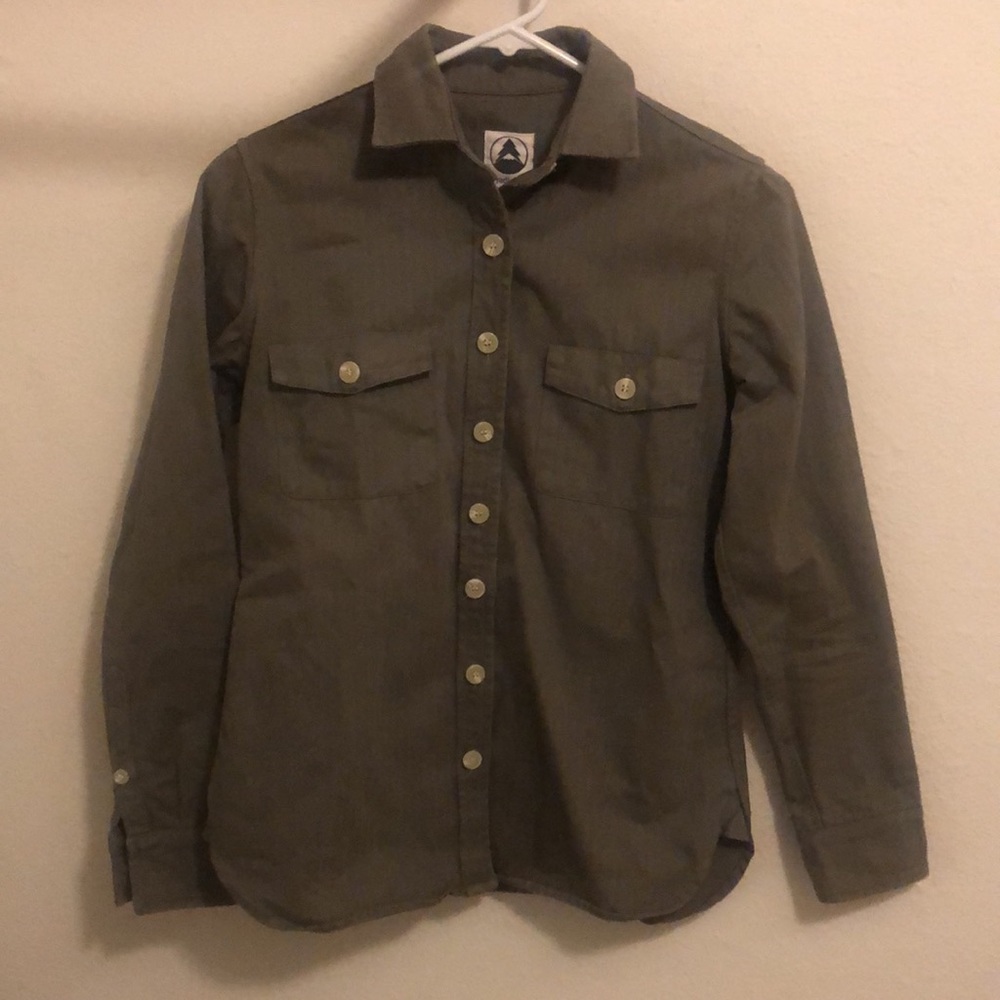 Tradlands Green Chore Shirt Jacket. Size XS